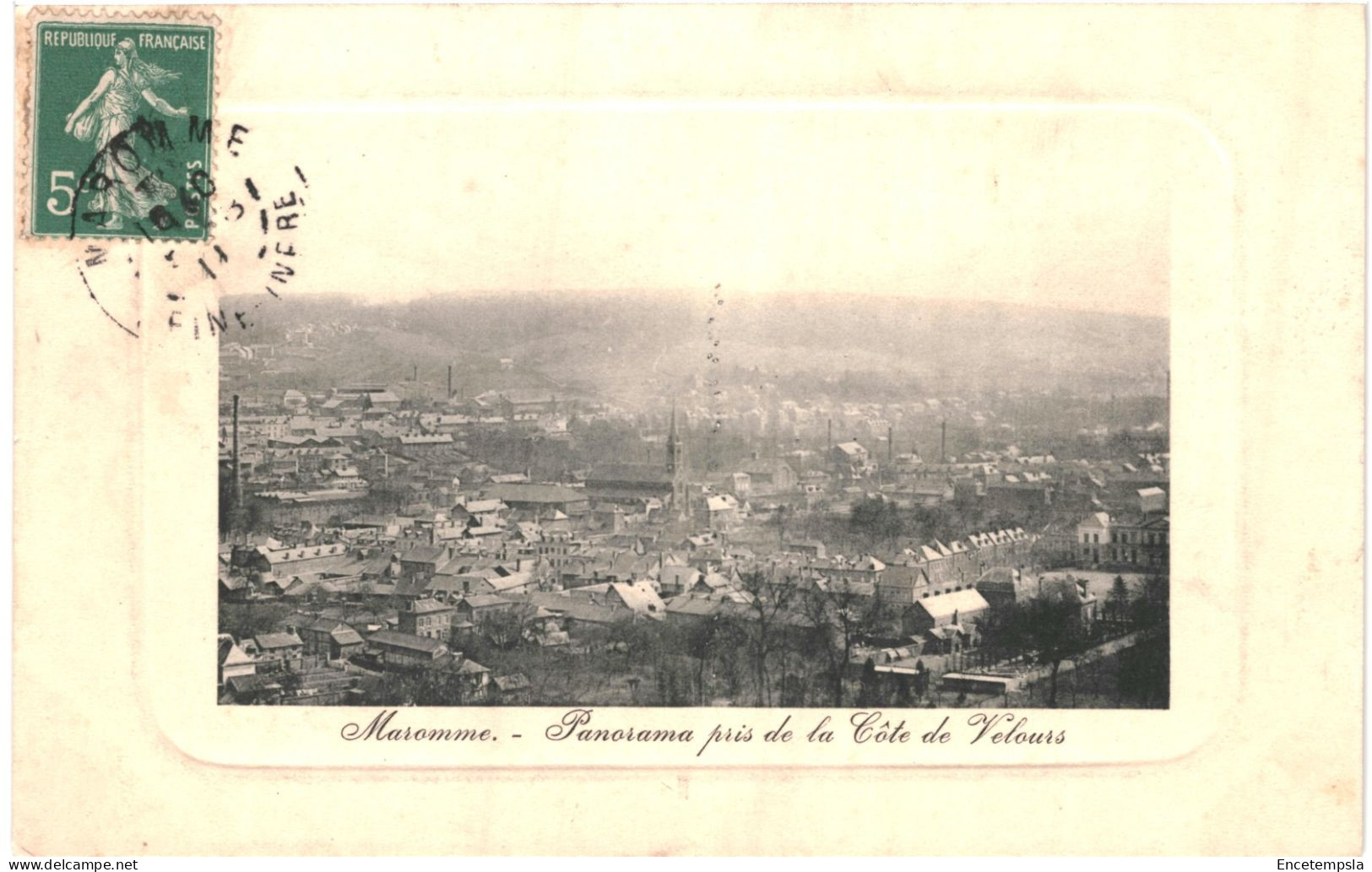CPA  Carte Postale  France Maromme  Panorama pris de la Côte de Velours 1911  VM712447