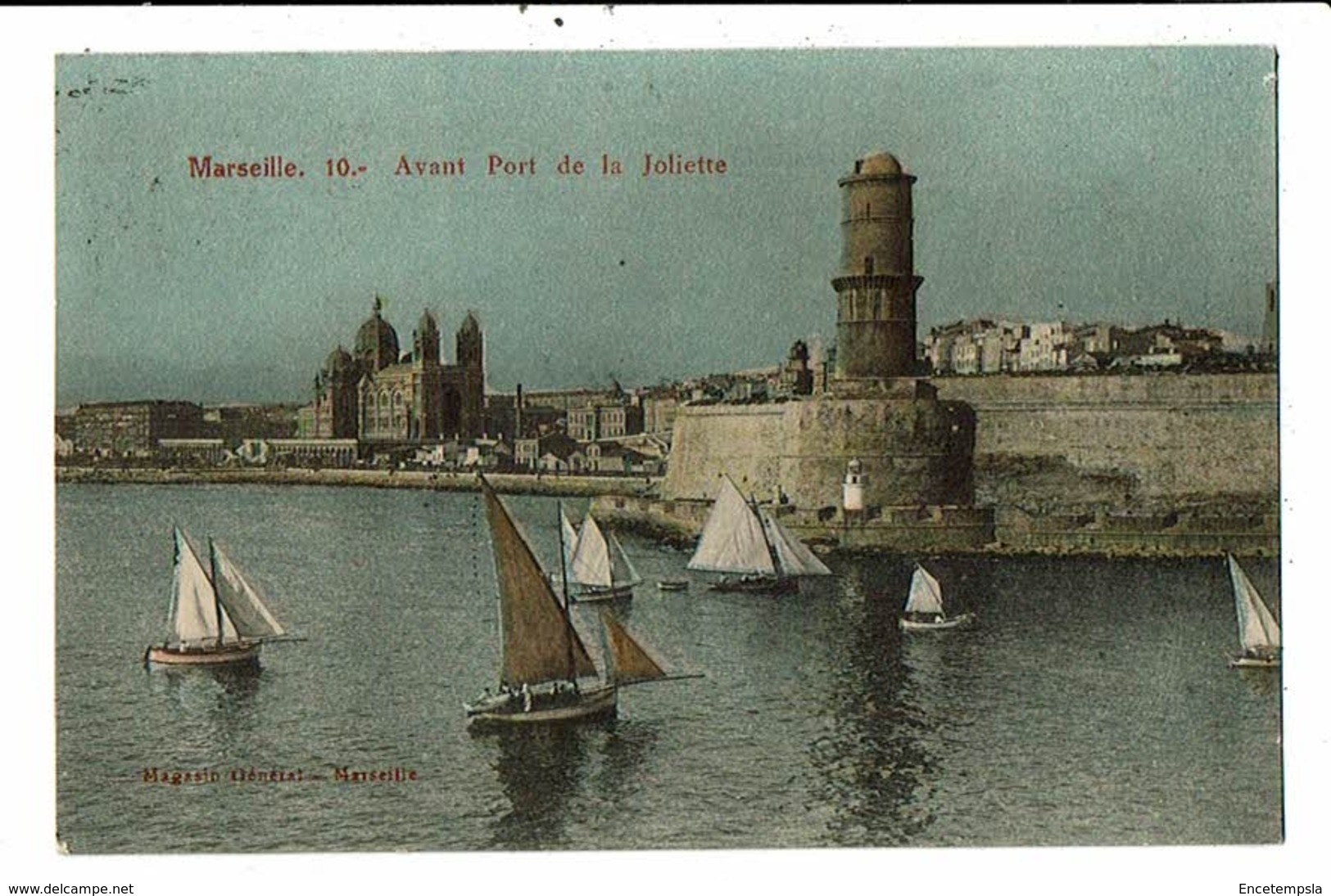 CPA-Carte Postale-France-Marseille Avant Port de la Joliette-1935-VM13737