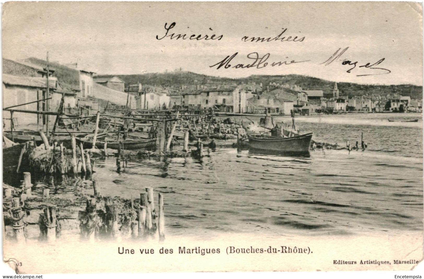 CPA Carte Postale France Martigues  Une vue de  Martigues 1906  VM102833