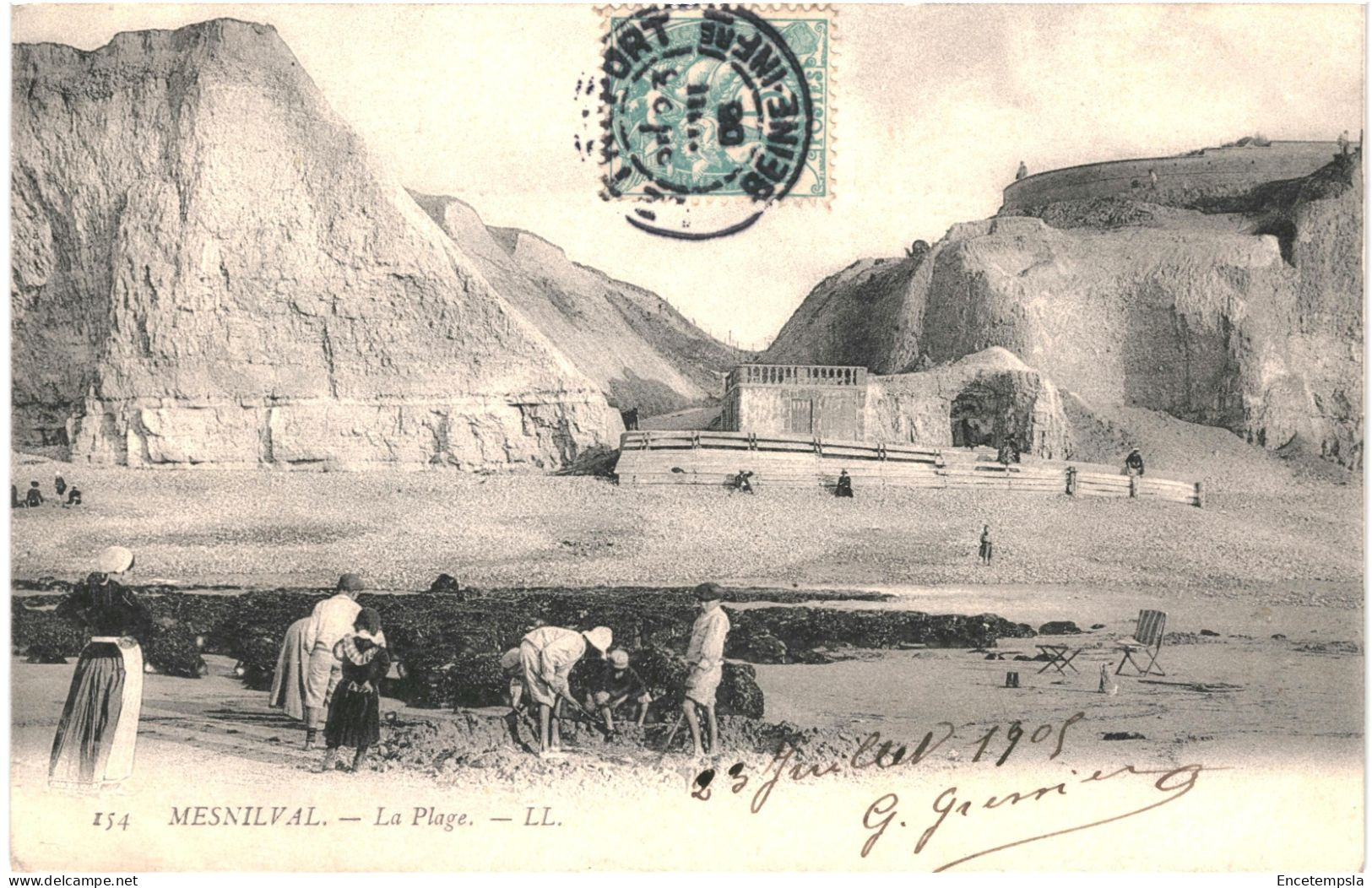 CPA Carte postale France Mesnil-Val  La Plage  1906 VM67861