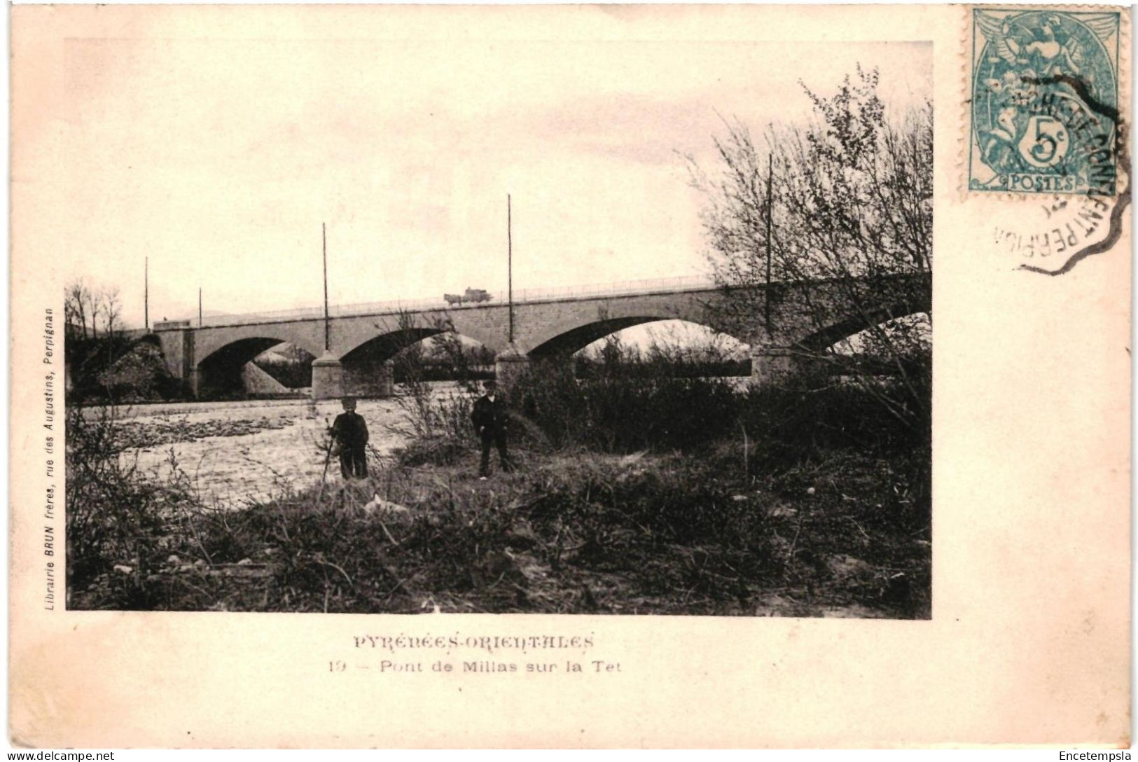 CPA  Carte Postale France  Millas Pont sur la Tet  1904  VM104722ok