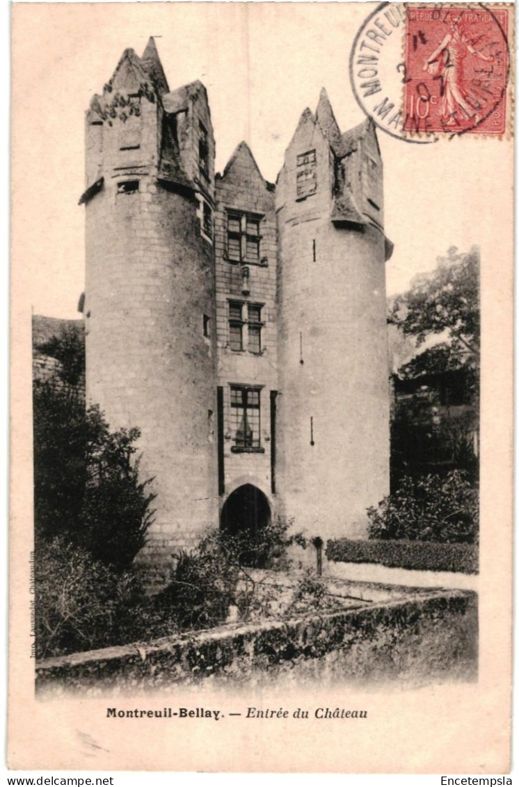 CPA  Carte Postale   France Montreuil-Bellay Entrée du château   VM98266