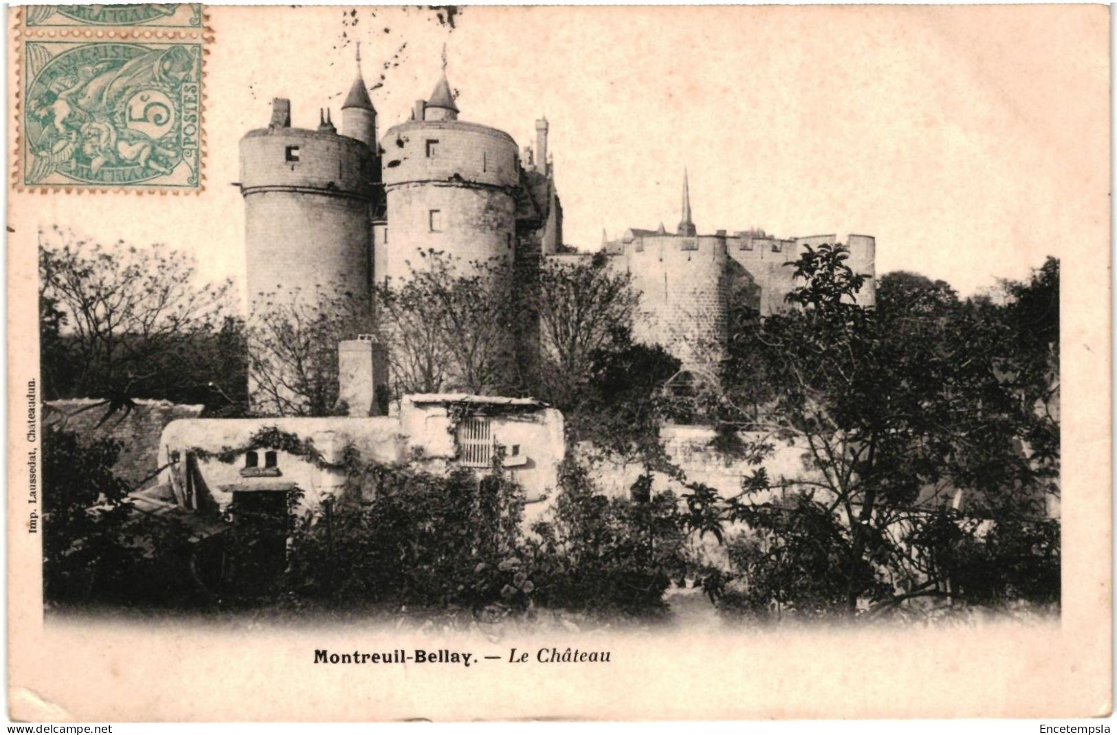 CPA Carte Postale France Montreuil-Bellay Le Château 1907 VM96951