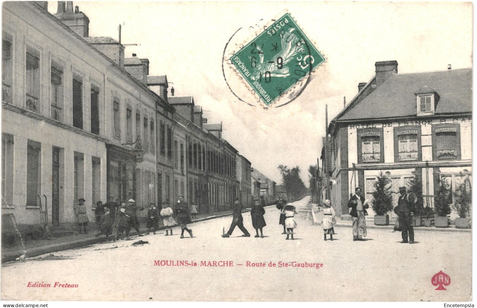 CPA Carte Postale France  Moulins-la-Marche  Route de Ste Gauburge 1910  VM77034ok