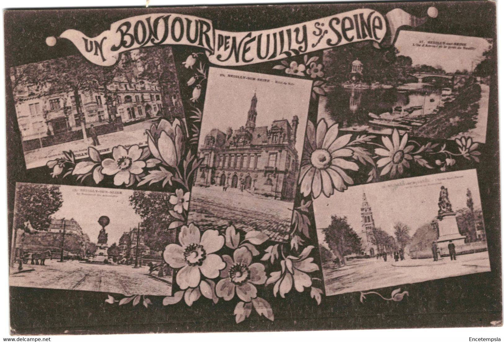 CPA-Carte Postale  France Neuilly sur Seine un bonjour de  Neuilly sur Seine  VM44699+