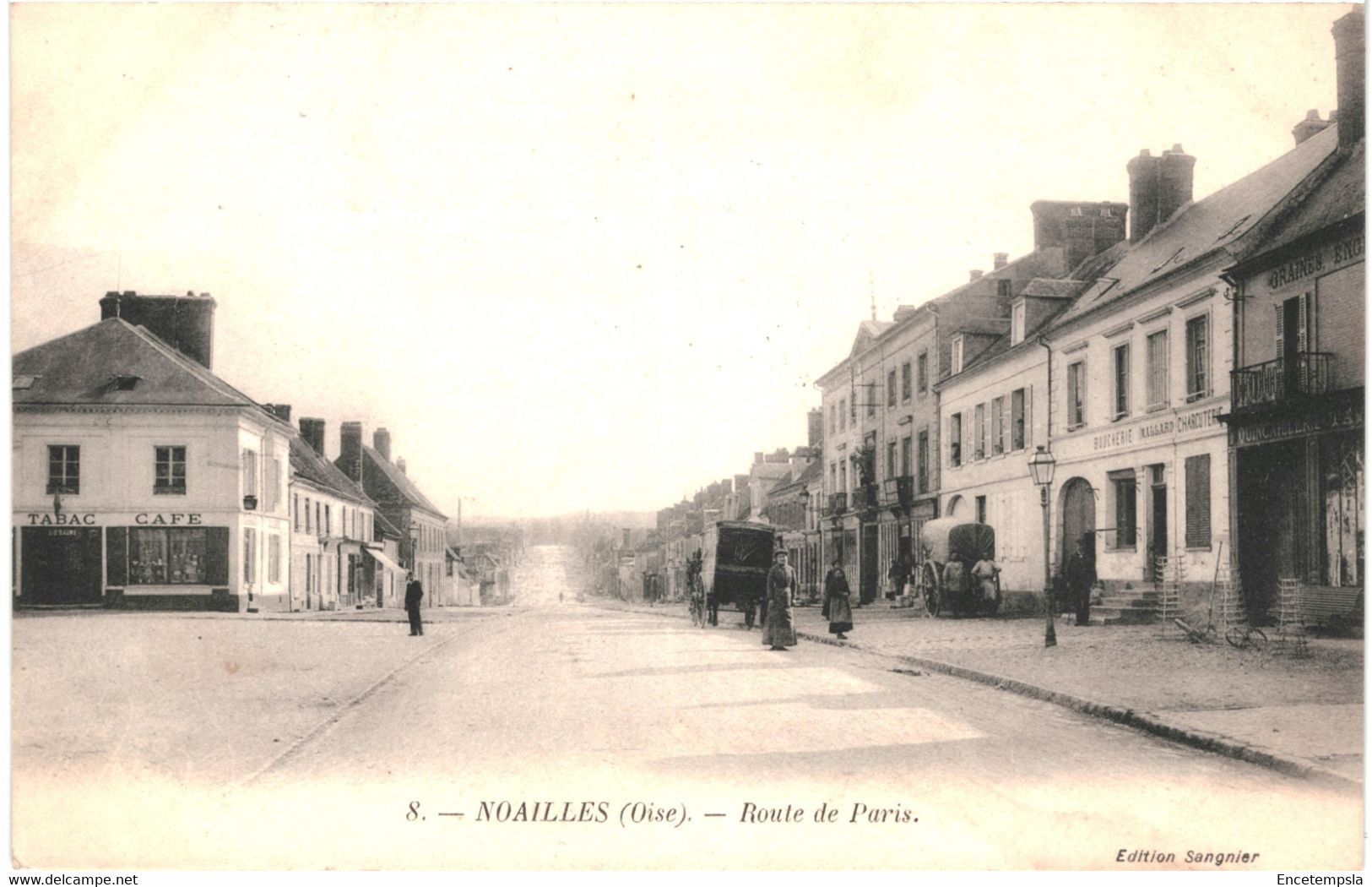 CPA Carte Postale France-Noailles-Route de Paris 1914 VM46393