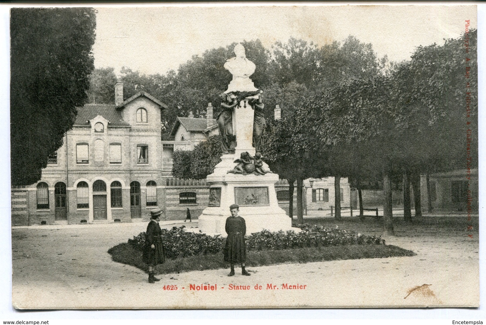 CPA - Carte Postale - France - Noisiel - Statue de Mr Menier - 1905  (I10315)