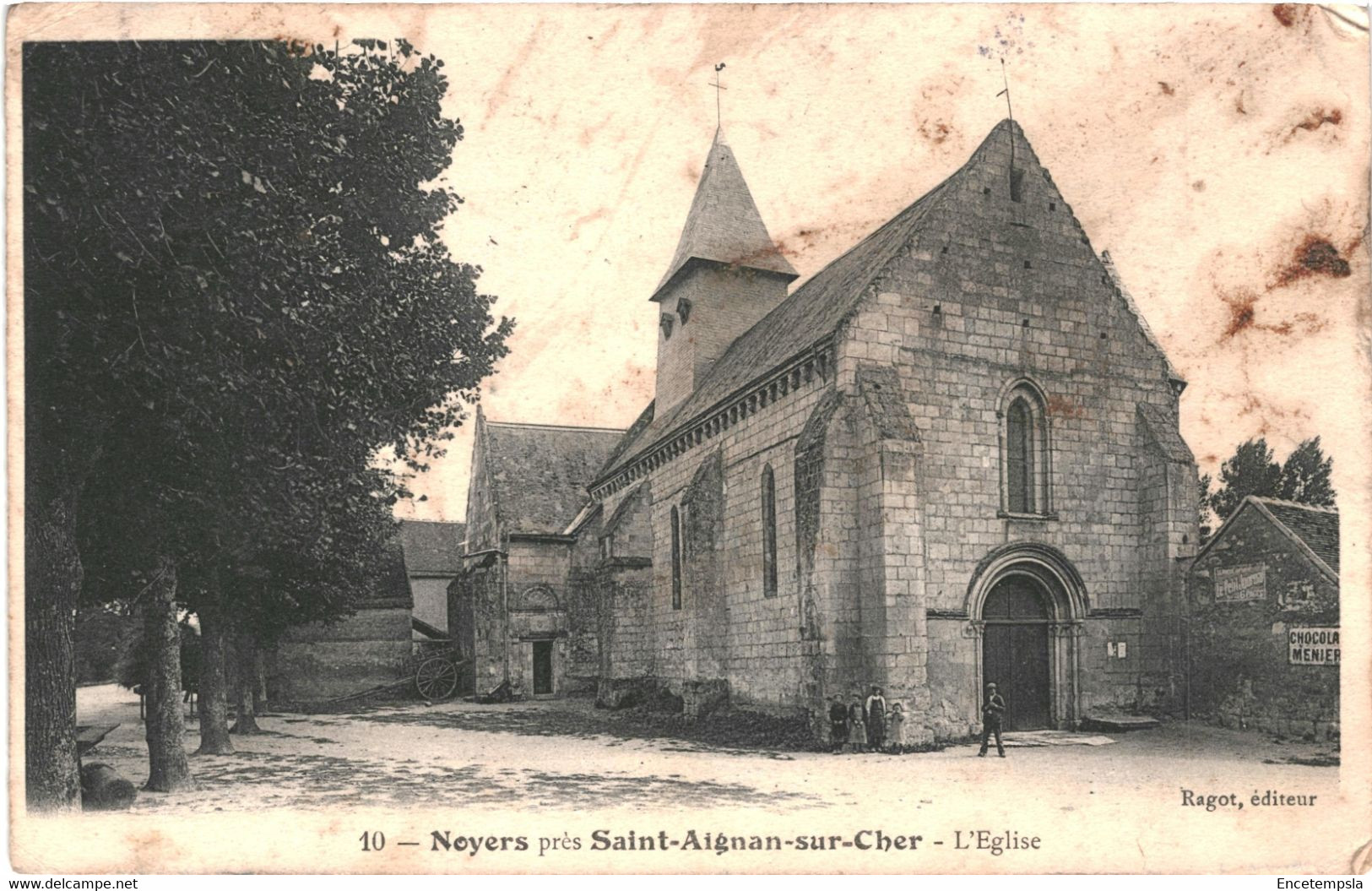 CPA Carte postale  France Noyers près de Saint Aignan sur Cher   L'église 1908 VM58573ok