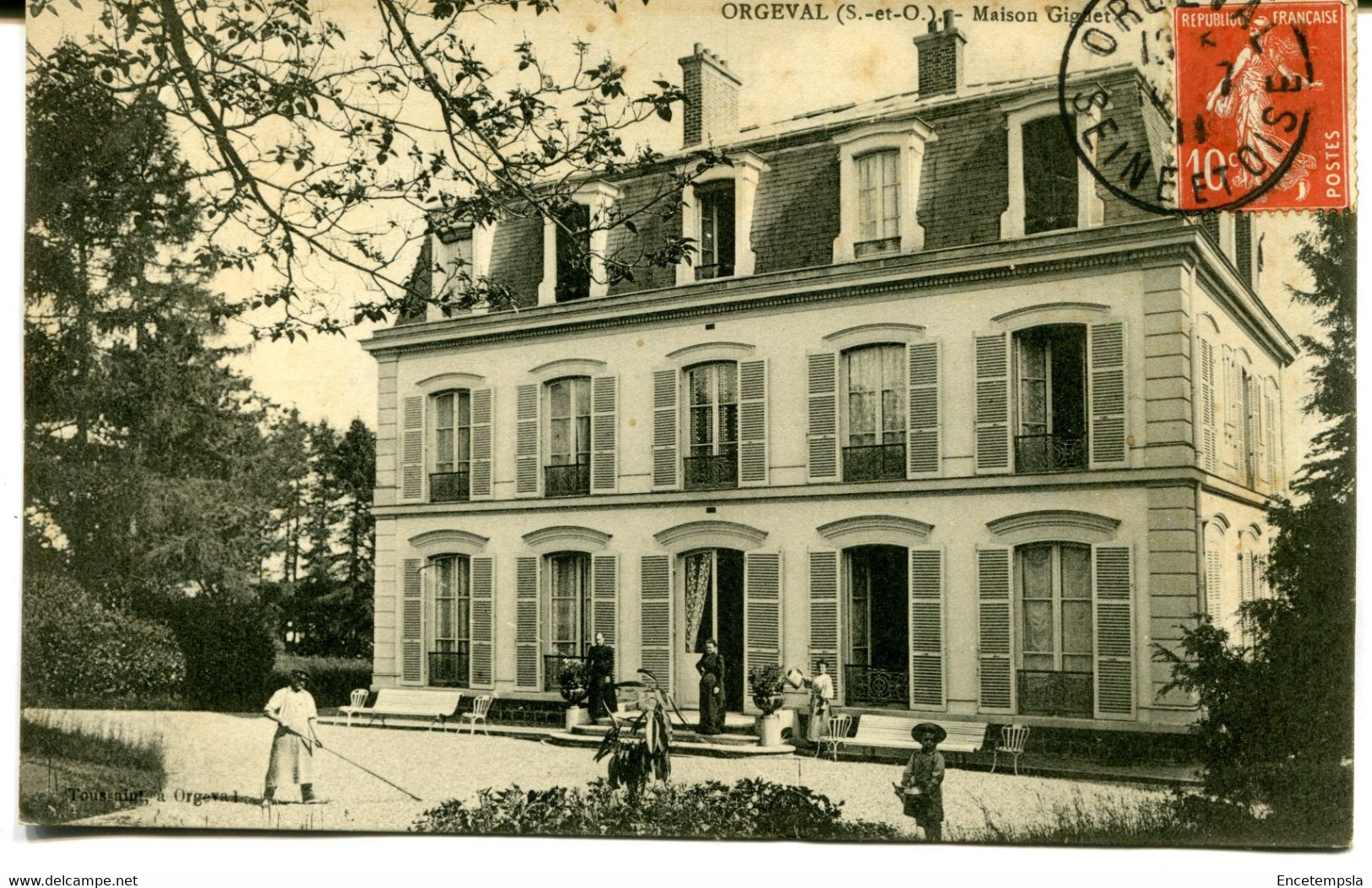 CPA - Carte Postale - France - Orgeval - Maison Giguet - 1911  ( MO17925)
