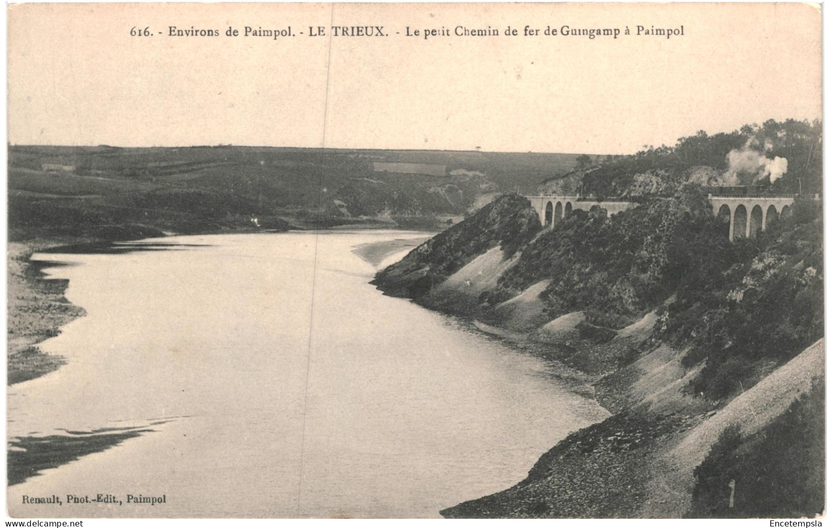 CPA Carte Postale France  Paimpol environs Le Trieux Petit chemin de fer de Guingamp à Paimpol  VM70929