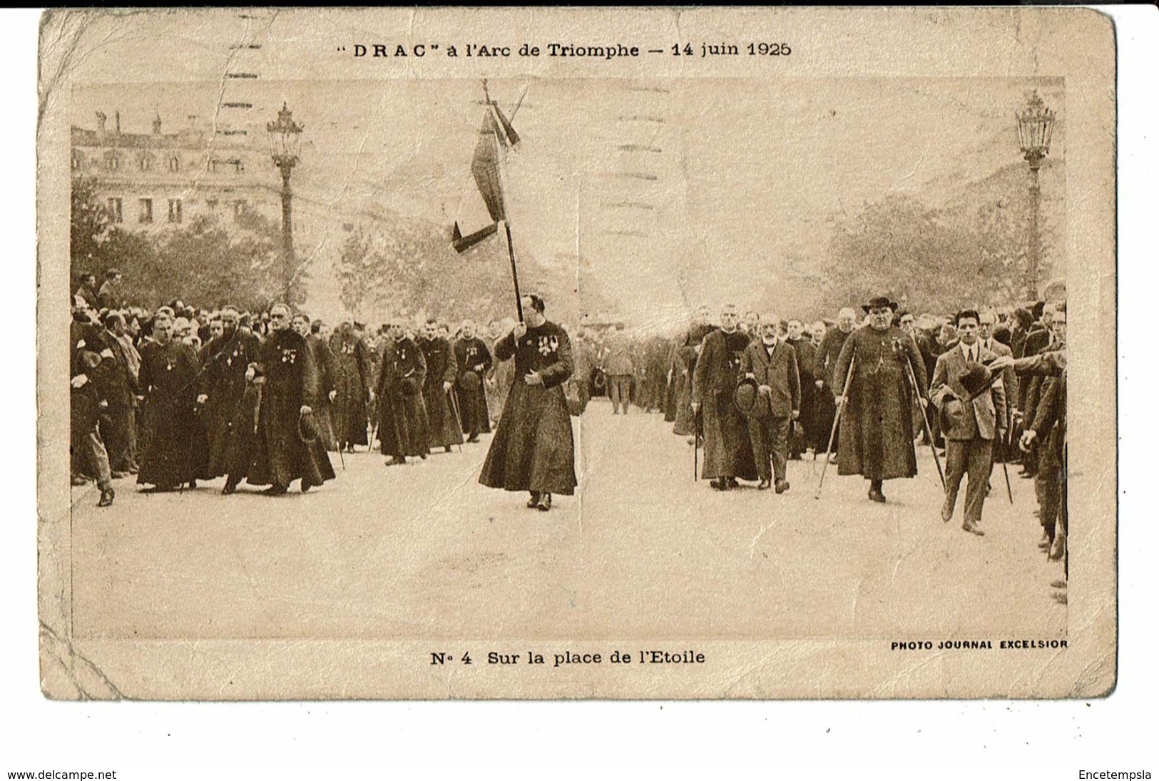 CPA-Carte Postale -FRANCE-Paris-_Drac à l'arc de triomphe le 14/05/1925 VM6012