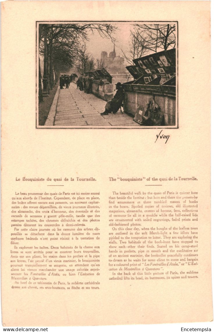 CPA Carte postale France Paris  Petits métiers Bouquiniste du Quai de la Tournelle  VM64893