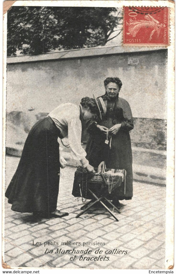 CPA-Carte Postale France  Paris Petits Métiers Marchande de bracelets et de colliers 1907  VM56081ok