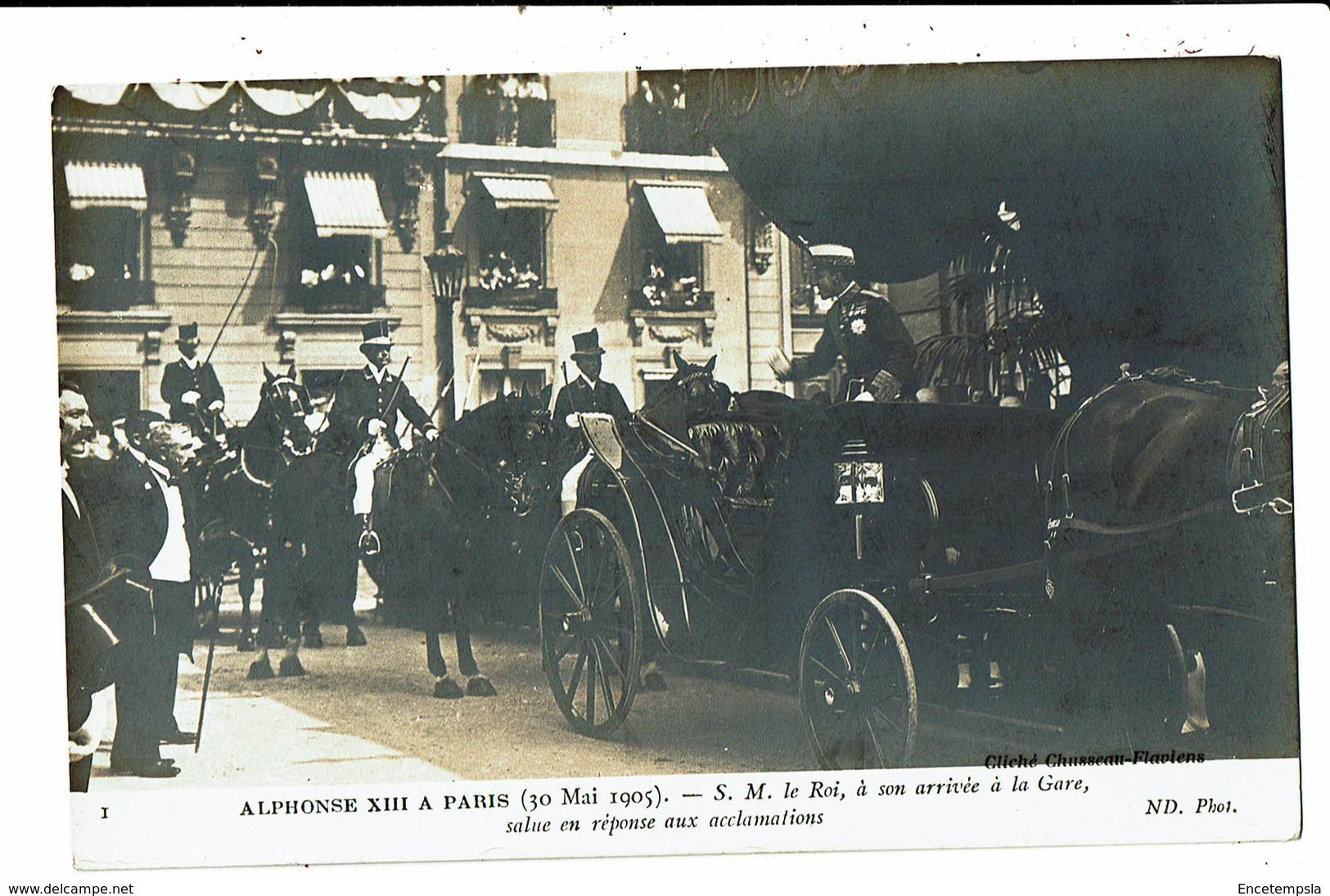 CPA- Carte Postale -FRANCE- Paris Visite d'Alphonse XIII  ( roi d'Espagne)le 30/05/1905 VM5105