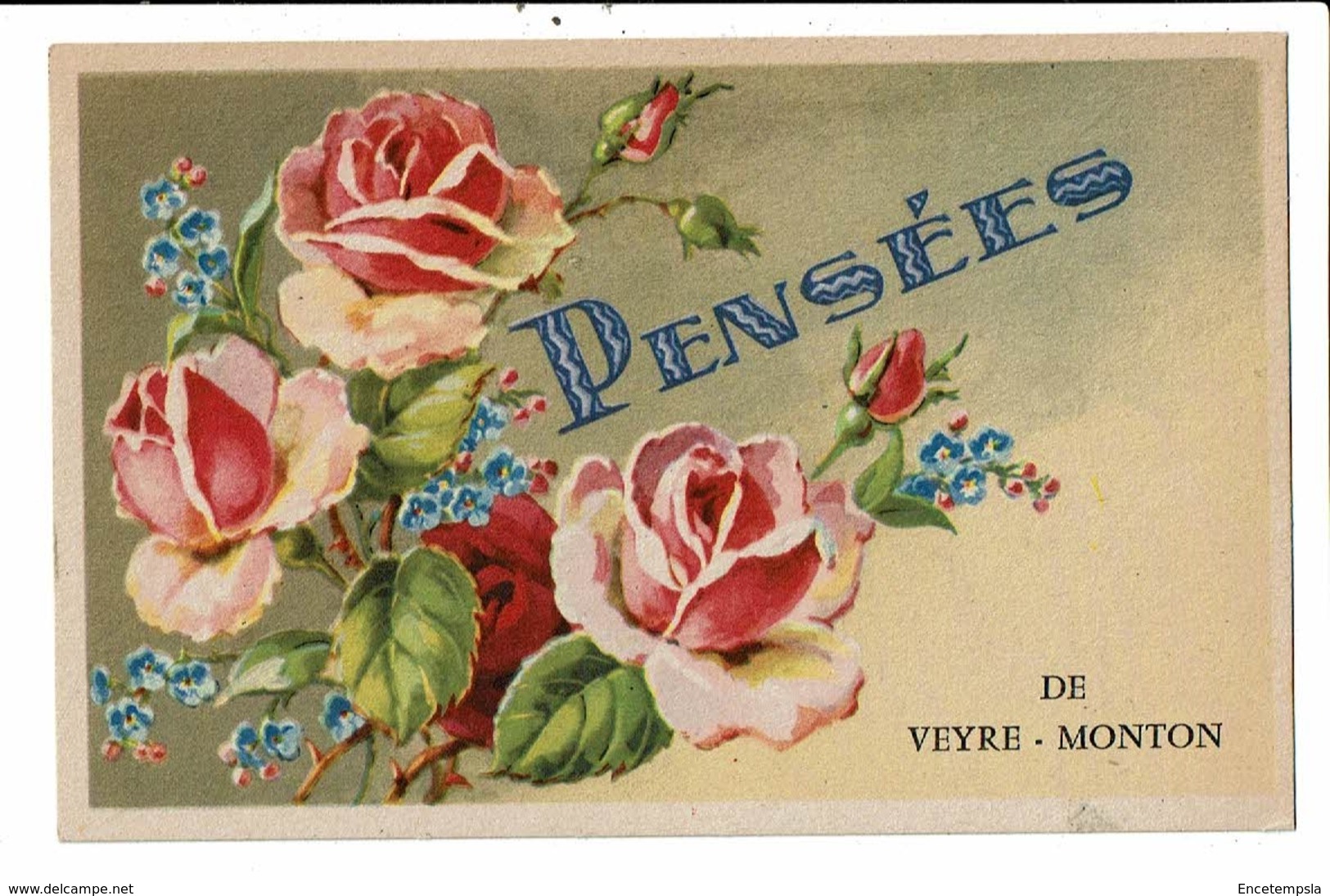 CPA Carte Postale France-Pensées de Veyre Monton-VM12542