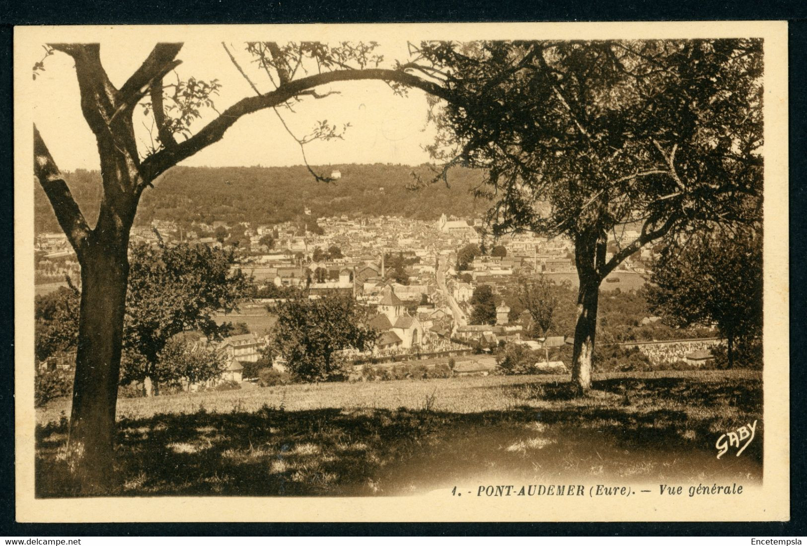 CPA - Carte Postale - France - Pont Audemer - Vue Générale (CP21392)