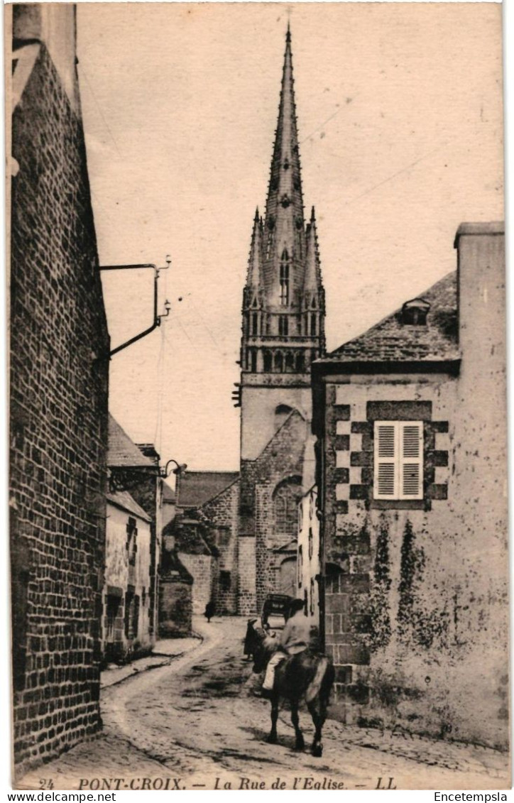 CPA   Carte Postale  France Pont-Croix Rue de l'église   VM108503