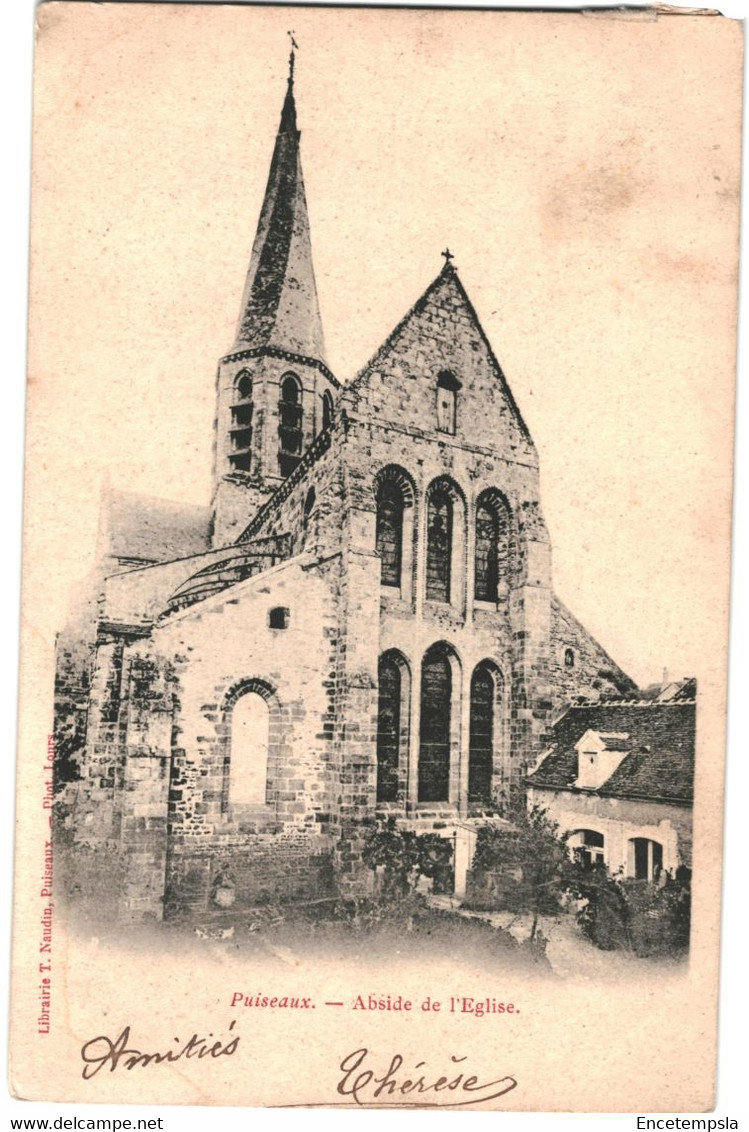 CPA-Carte postale France-Puiseaux Abside de l'église 1904  VM50497