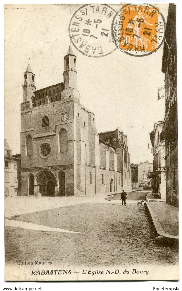 CPA - Carte Postale - France - Rabastens - L'Eglise Notre Dame du Bourg - 1921 (M7757)