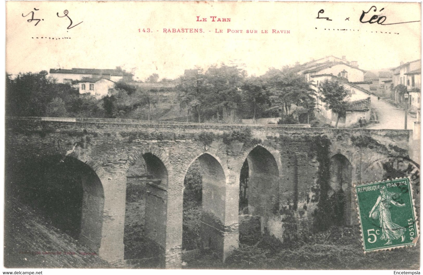 CPA - Carte postale France-Rabastens Pont sur le Ravin 1907 VM47897