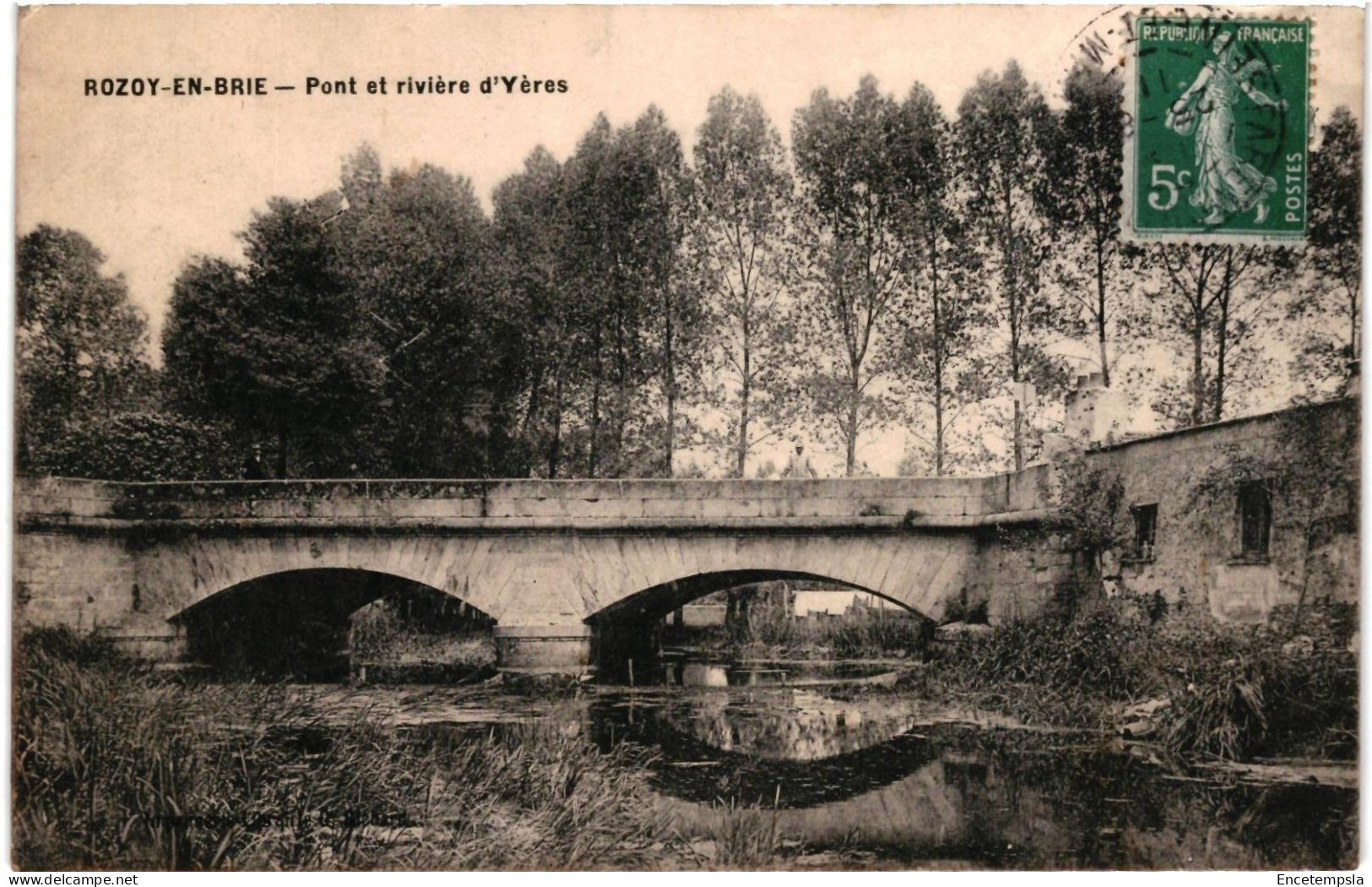 CPA Carte Postale France  Rozay-en-Brie Pont et rivière d'Yères    VM99382
