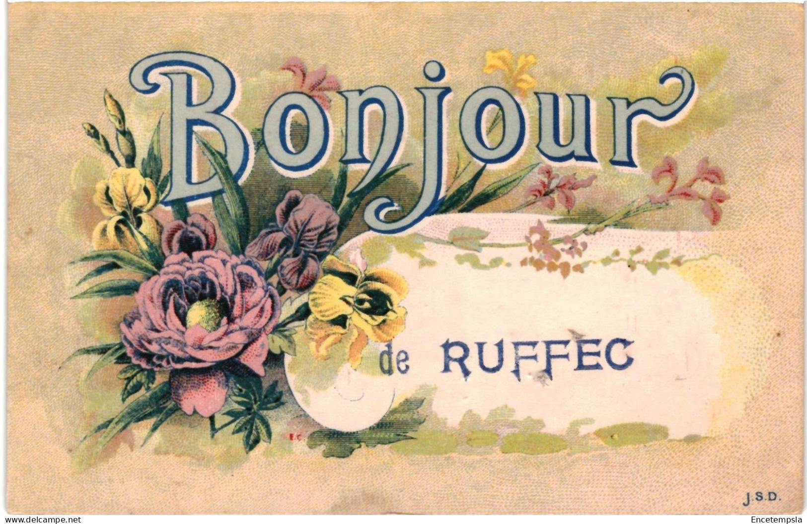 CPA  Carte Postale France  Ruffec Bonjour de Ruffec 1918 VM104736