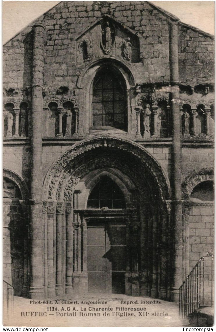 CPA   Carte Postale France  Ruffec Portail de l'église  VM107362
