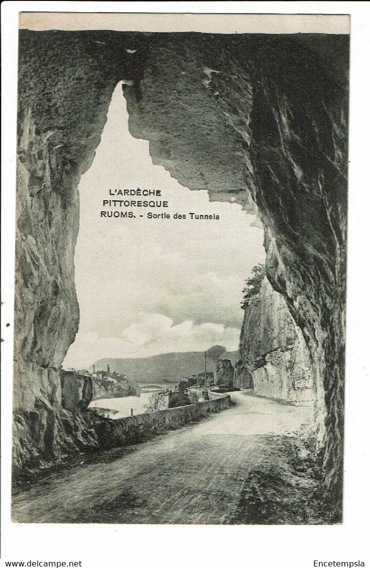 CPA Carte Postale-France   Ruoms Sortie des Tunnels 1910  VM25135p