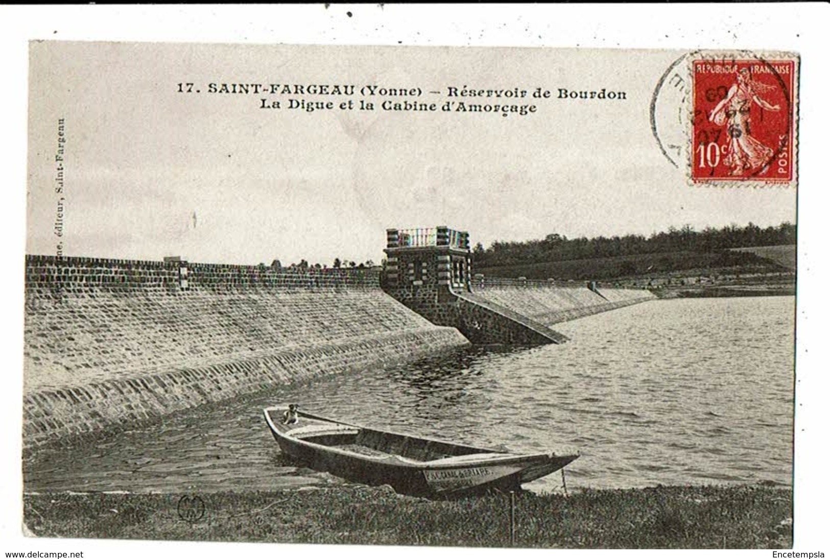 CPA-Carte Postale-FRANCE-Saint Fargeau-Réservoir de Bourdon -1909-VM14424