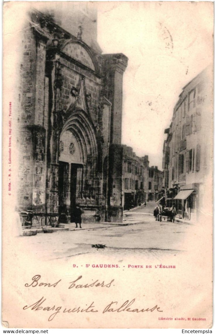 CPA Carte Postale  France  Saint-Gaudens Porte de l'église 1903  VM104786