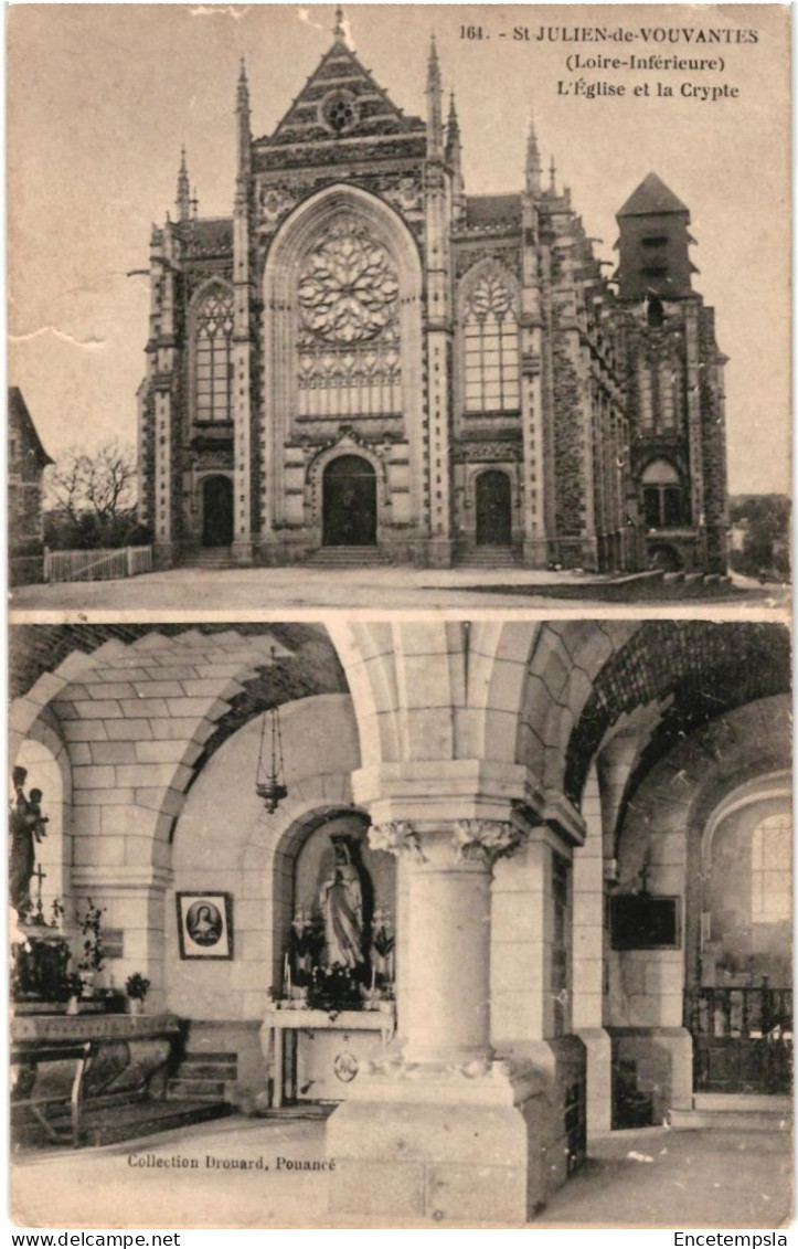CPA Carte Postale France  Saint-Julien-de-Vouvantes  Eglise et Crypte  VM99640ok