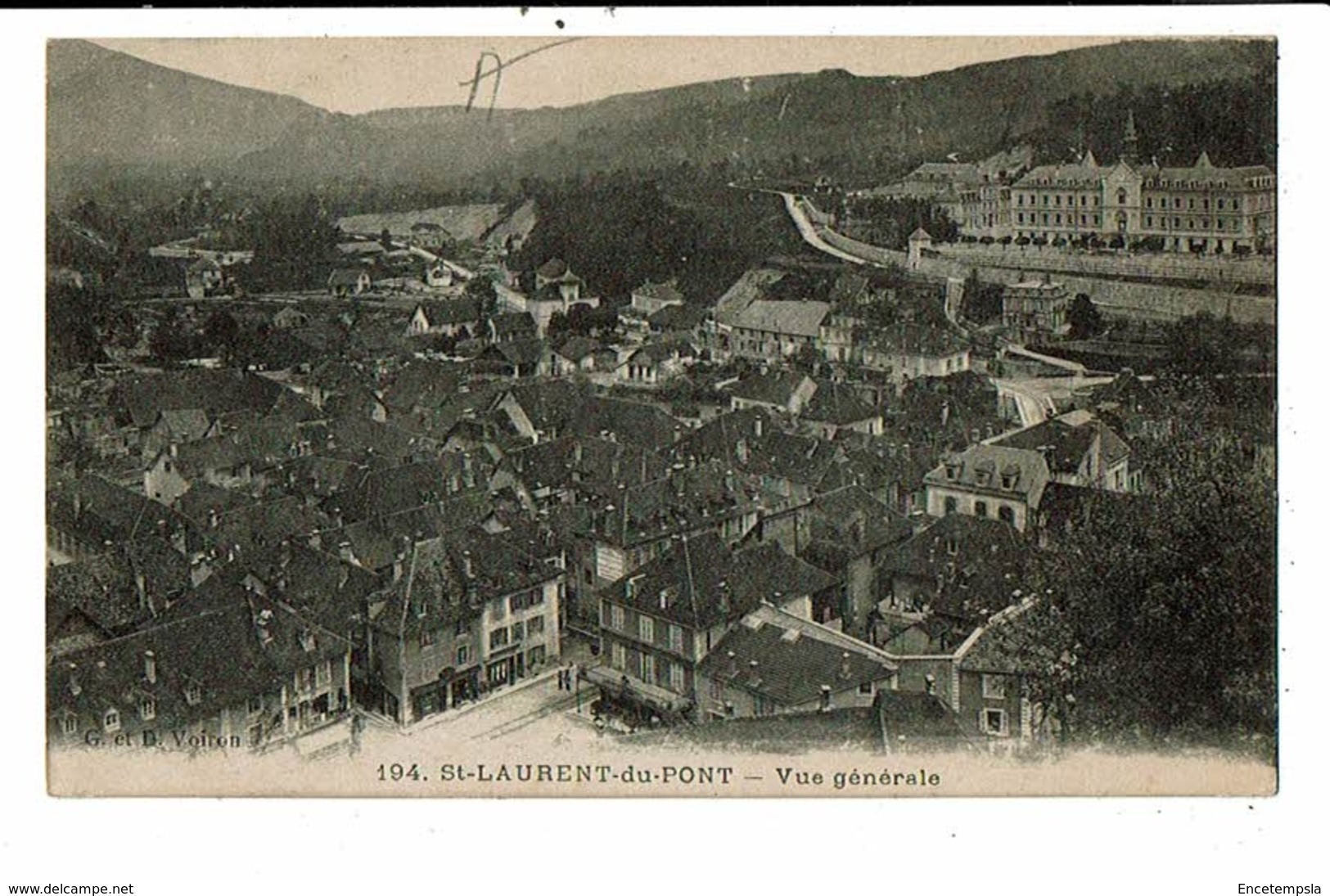CPA-Carte Postale-France-Saint-Laurent-du-Pont  Vue Générale 1917-VM14930