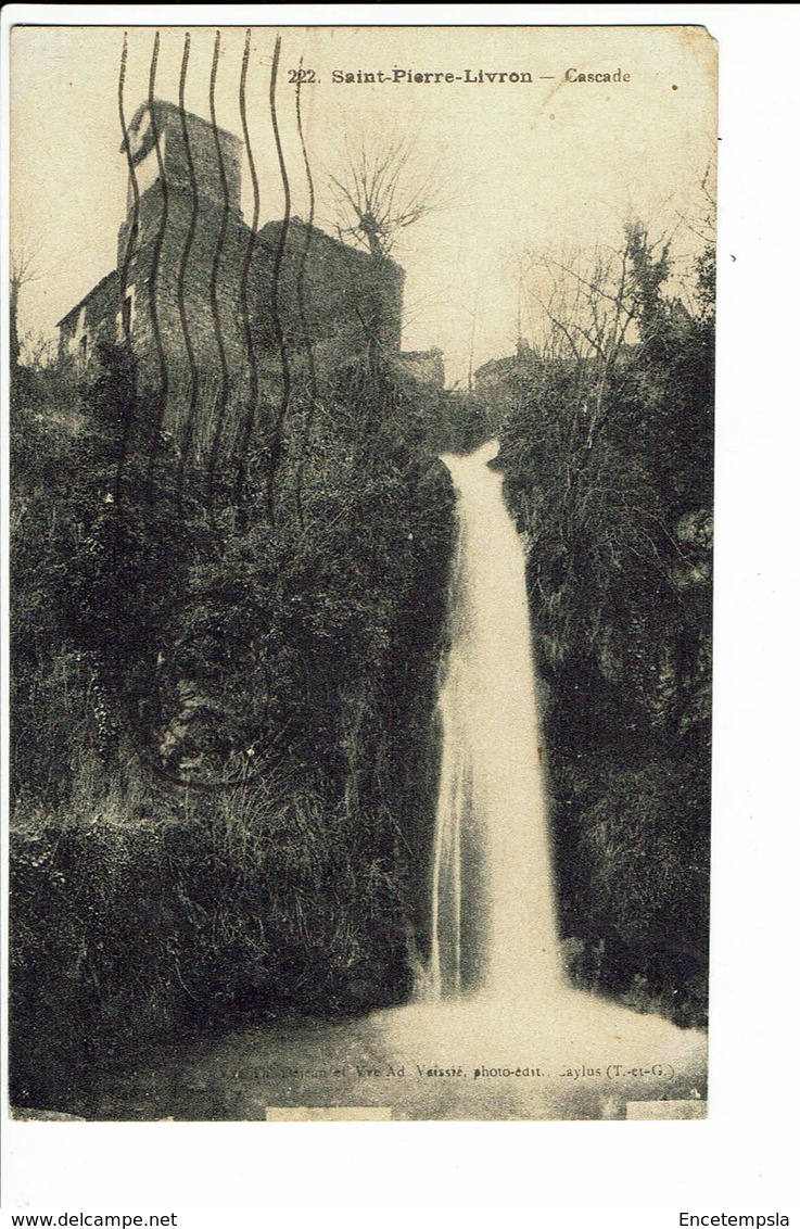 CPA - Carte Postale - FRANCE -  Saint-Pierre-Livron -Cascade - 1922 - S2194