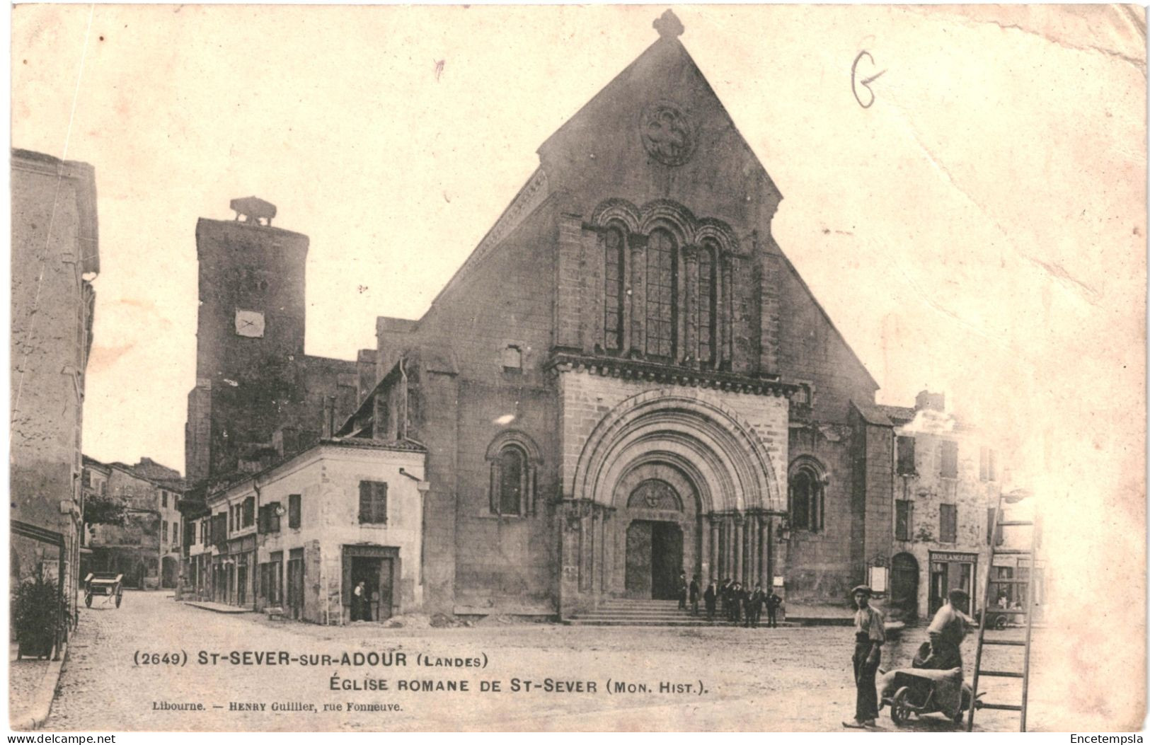 CPA Carte Postale France Saint Sever sur Adour Eglise Romane 1904 VM76570ok