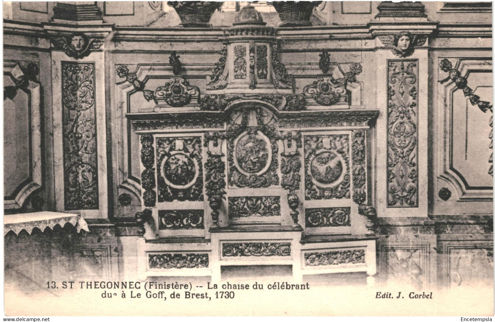 CPA Carte Postale France Saint-Thégonnec   La Chaise du Célébrant   VM64608