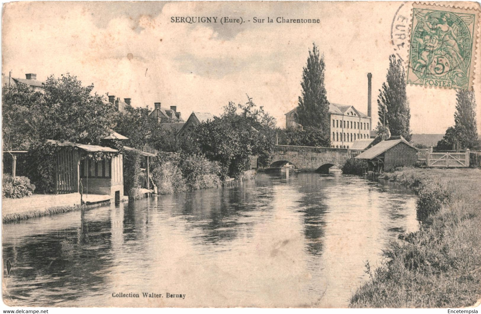 CPA Carte Postale France Serquigny Sur la Charentonne 1907 VM60026ok