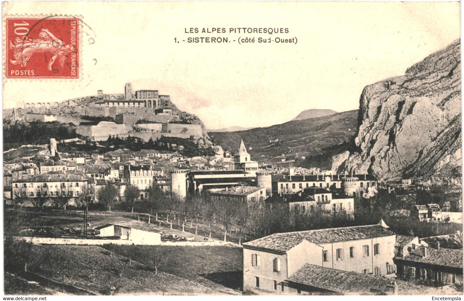 CPA  Carte postale France Sisteron côté sud ouest 1910  VM58916