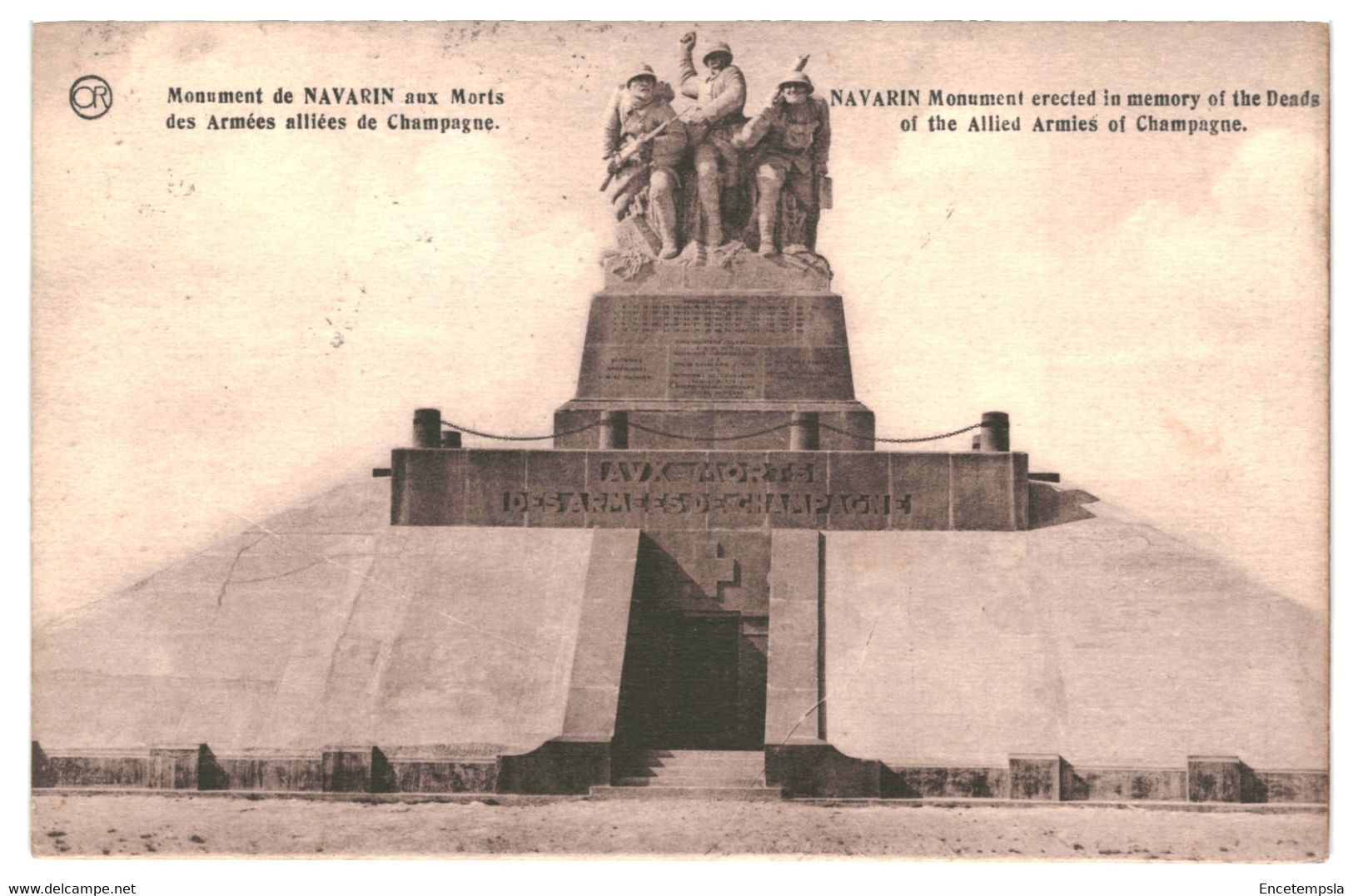 CPA- Carte Postale -France-Souain-Perthes-lès-Hurlus- Monument de Navarin 1929  VM37979