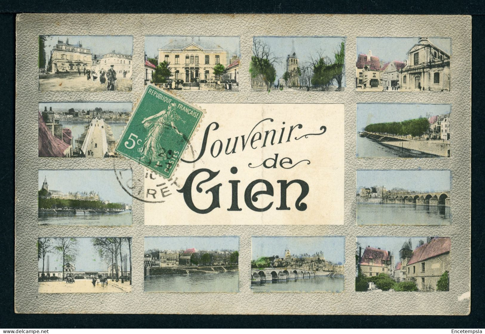 CPA - Carte Postale - France - Souvenir de Gien (CP24630)