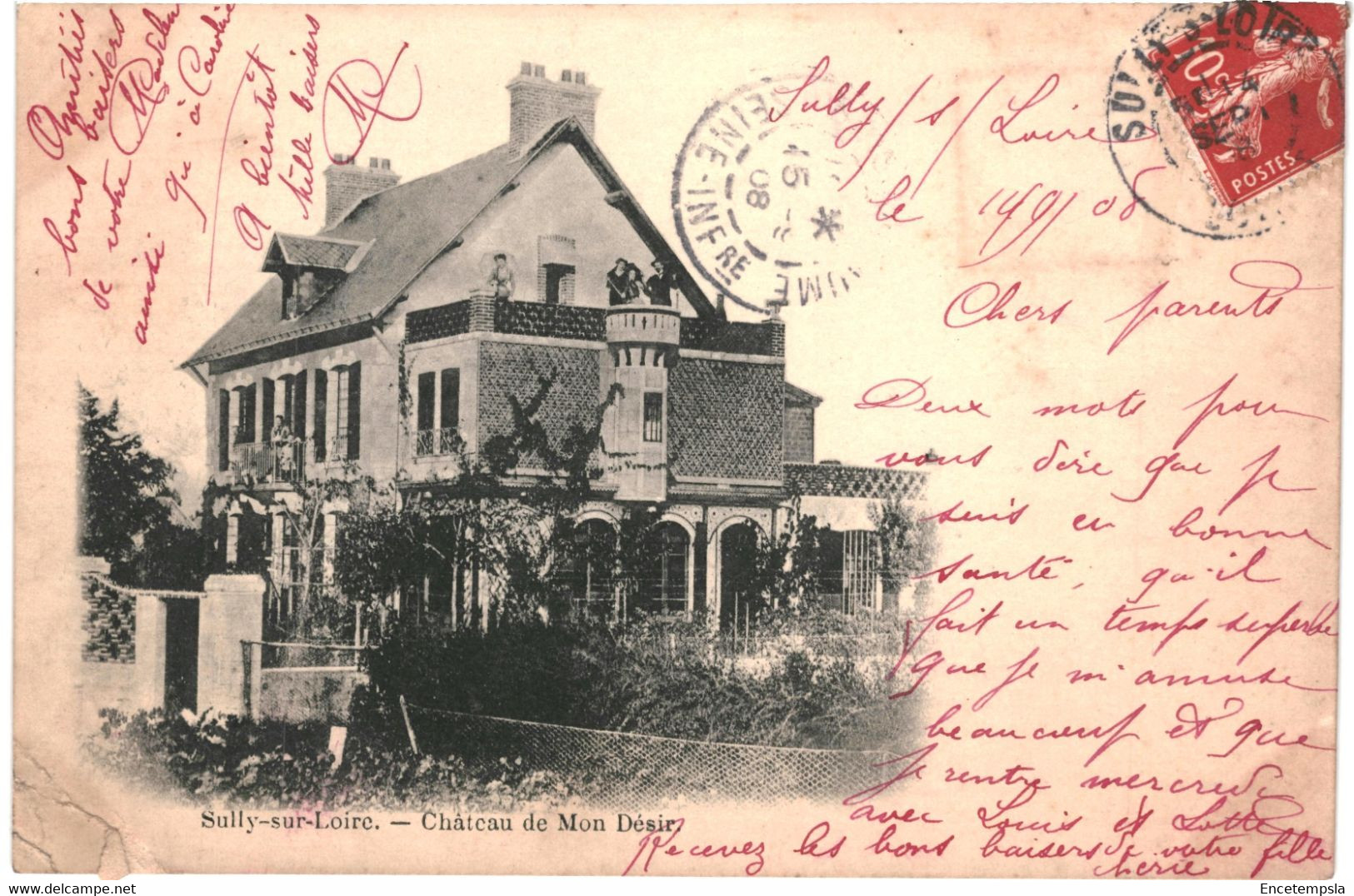 CPA carte postale France   Sully-sur-Loire  Château de Mon Désir 1908 VM60610