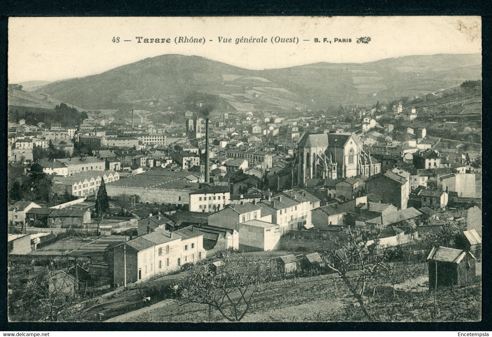 CPA - Carte Postale - France - Tarare - Vue Générale ( Ouest ) - 1916 (CP21911OK)