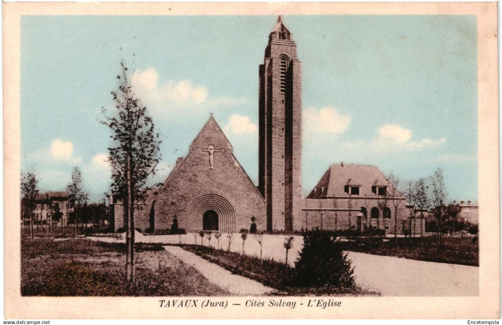 CPA Carte Postale France  Tavaux Cités Solvay L'Eglise   VM94617
