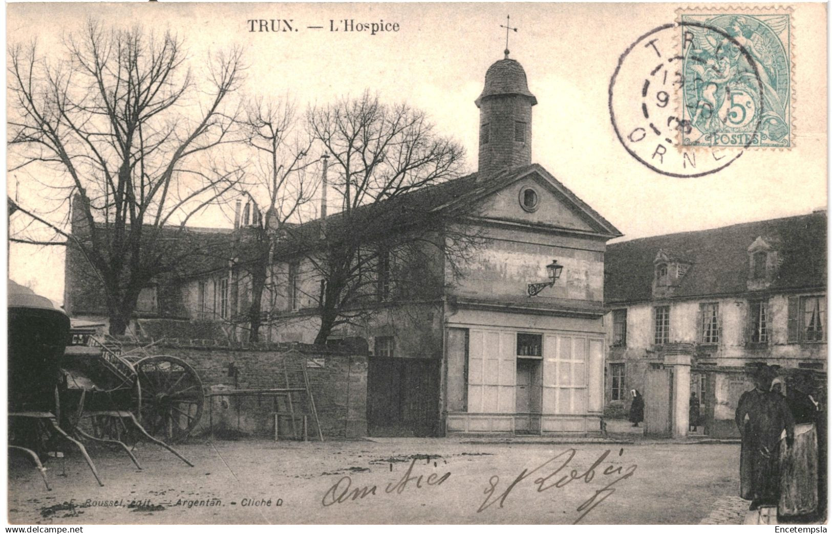 CPA Carte postale France Trun L'Hospice 1905  VM83548