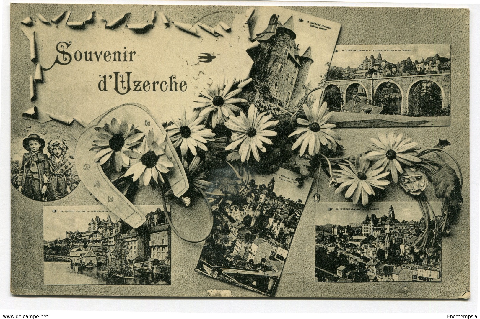 CPA - Carte postale - France - Uzerche - Souvenir d'Uzerche (CP1973)