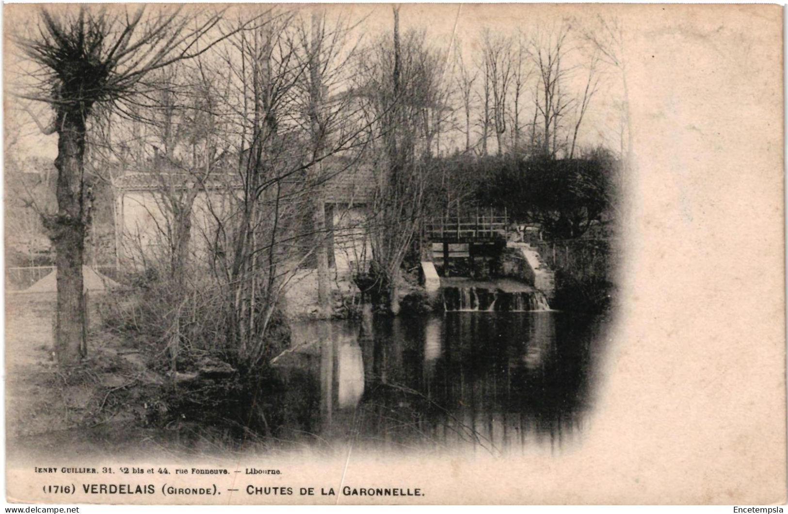 CPA  Carte Postale France  Verdelais Chute de la Garonnelle 1903 VM105371