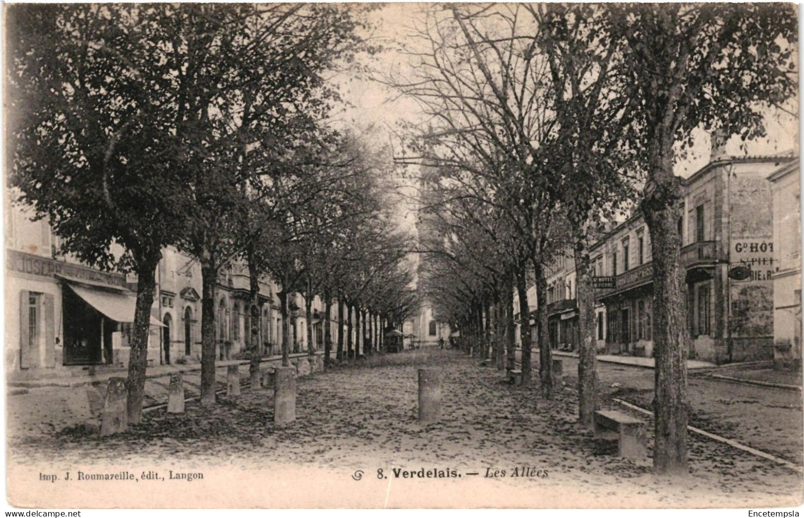 CPA  Carte Postale France  Verdelais  Les allées 1904   VM105375ok