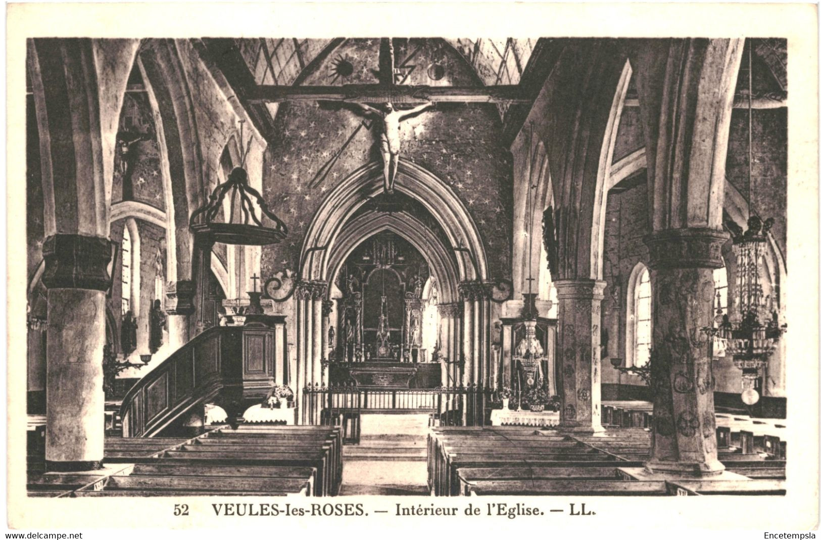 CPA Carte postale France Veules-les-Roses  Intérieur de L'Eglise    VM62676