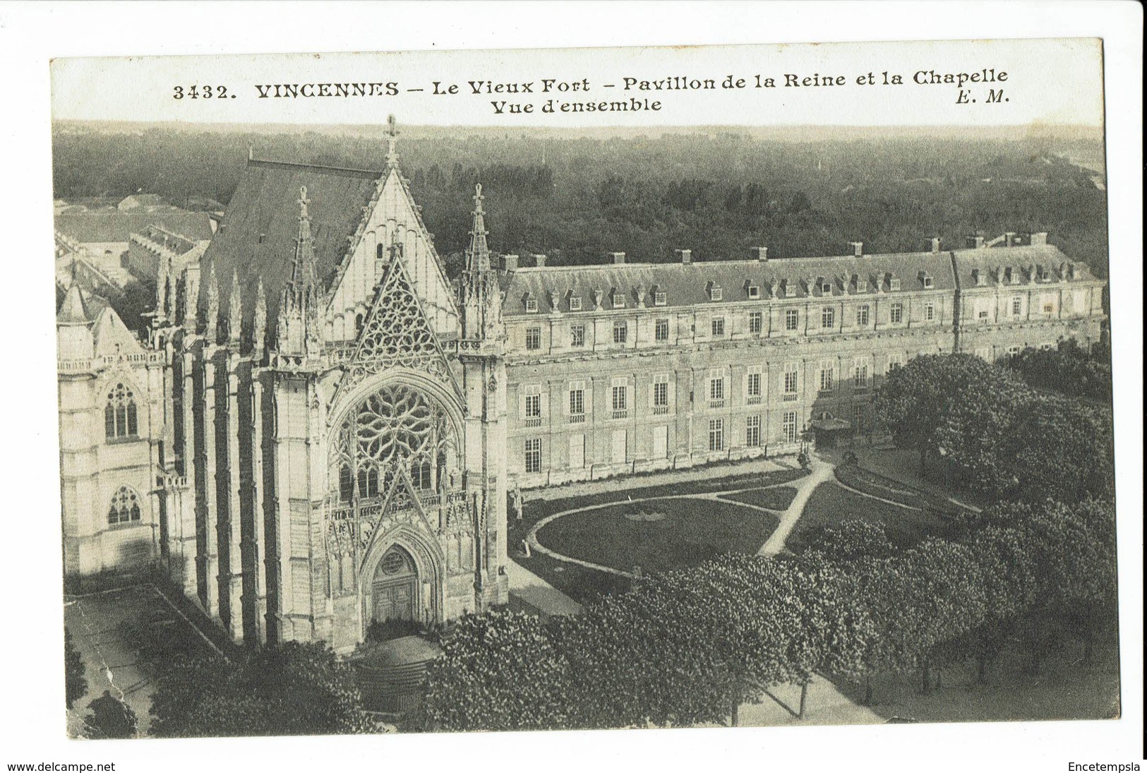 CPA - Carte postale - FRANCE  - Vincennes Pavillon de la Reine et Chapelle -1911-  S1556