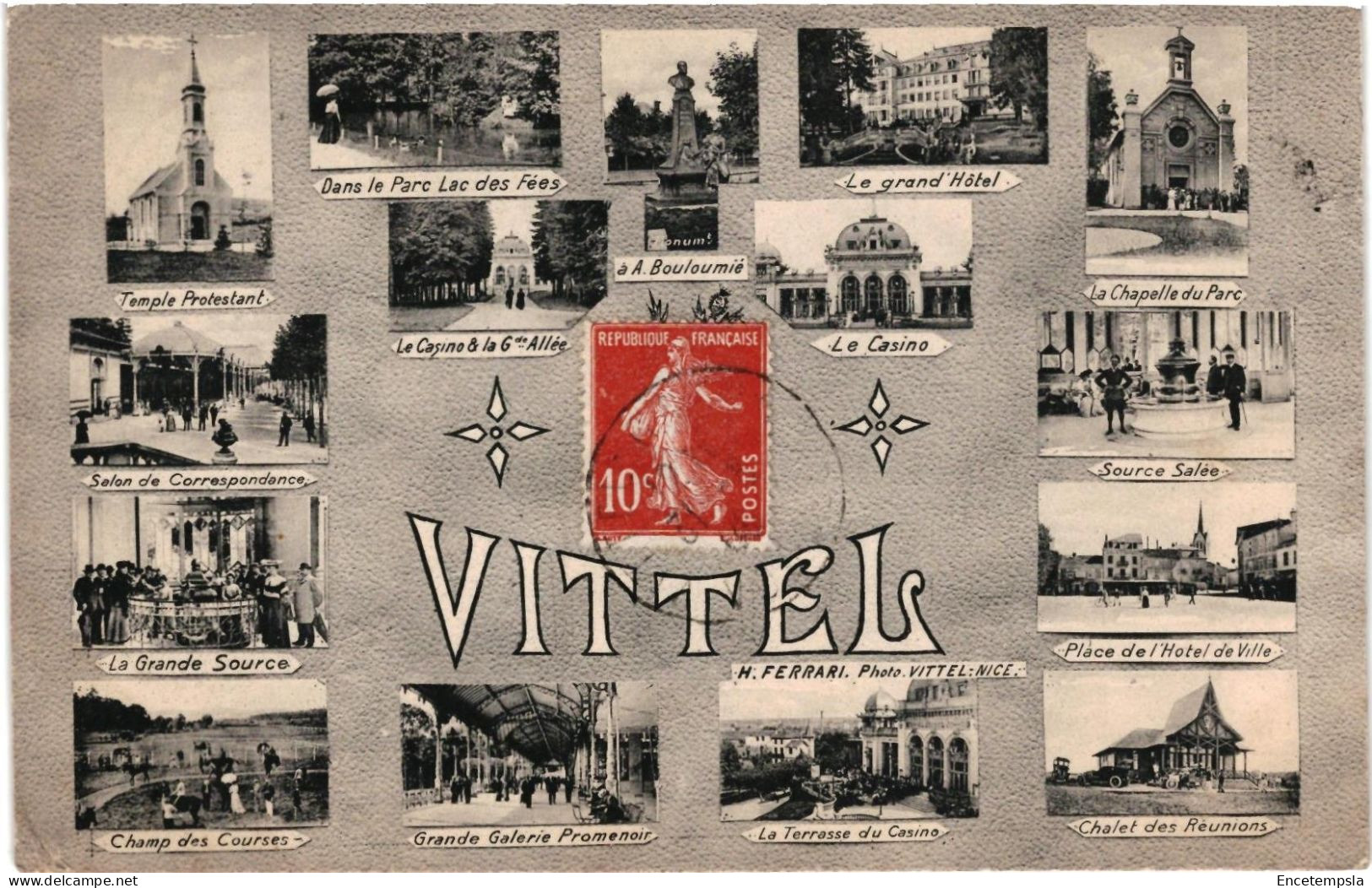 CPA   Carte Postale France  Vittel Multi vues  VM107856