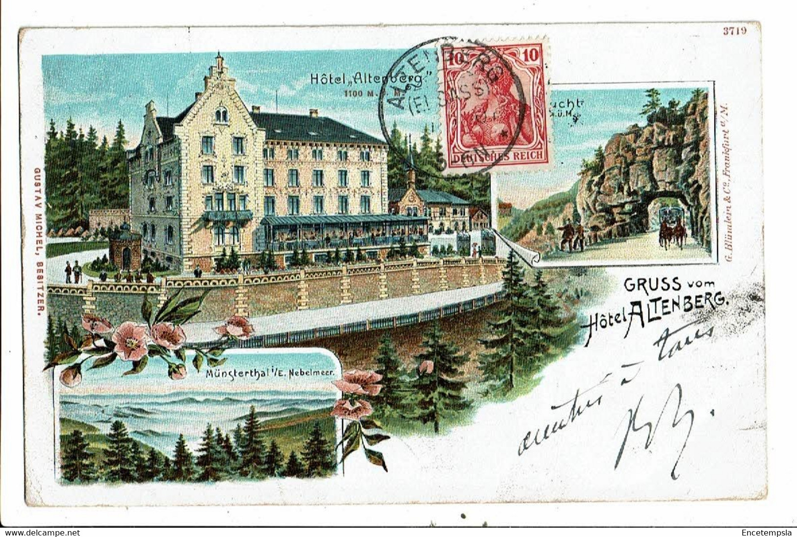 CPA Carte Postale Germany-Altenberg- Hôtel-Gruss vom Hotel Altenberg -1907- VM25011p